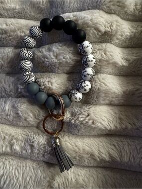 Beaded Bracelet Keychain
